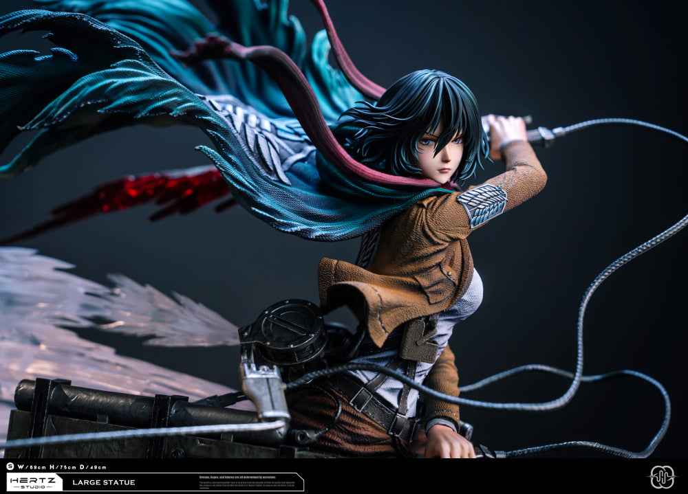 Attack on Titan Hertz Studio Mikasa Ackerman VS The Female Titan Annie Leonhart Resin Statue - Santoryu Resins Collectors