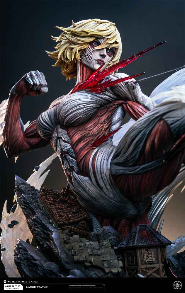 Attack on Titan Hertz Studio Mikasa Ackerman VS The Female Titan Annie Leonhart Resin Statue - Santoryu Resins Collectors