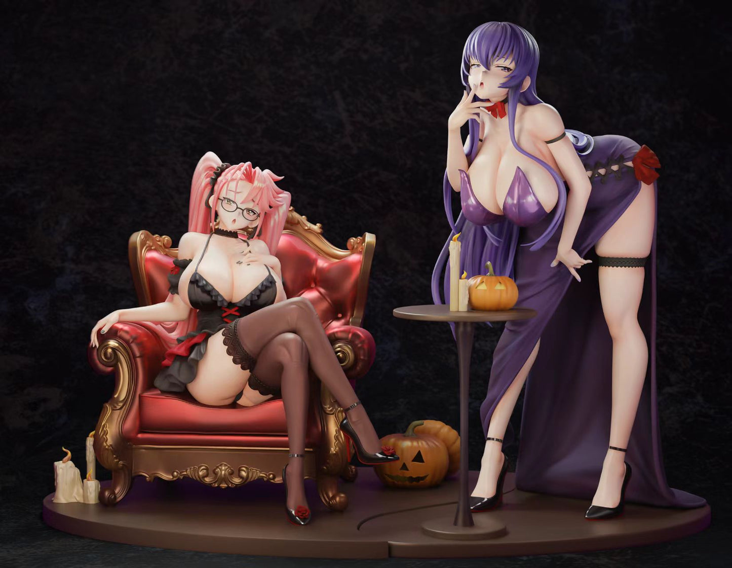Highschool Of the Dead Green Tea Studio Saeko Busujima Halloween Party 1/6 Resin Statue