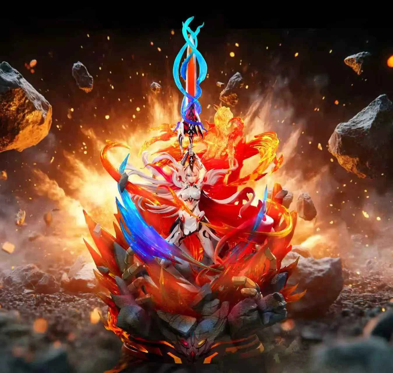 Honkai Impact HFK Studio Kiana Kaslana Moon Halo Resin Statue