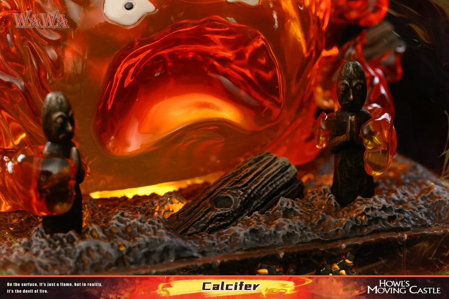 Howl's Moving Castle Wawa Studio Angry Calcifer Resin Statue