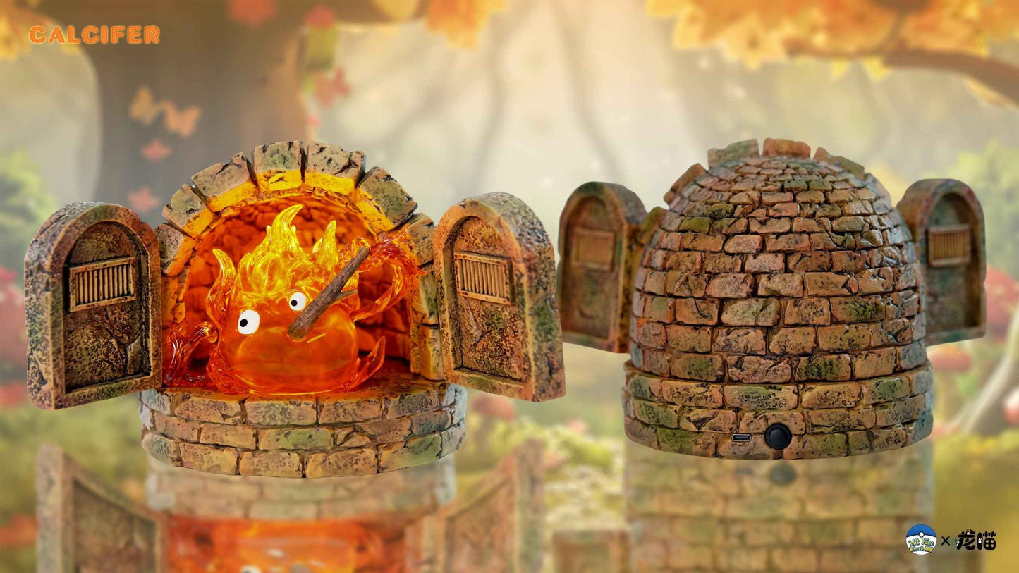 Howl's Moving Castle ~ Hit Face Studio ~ Calcifer in the Fireplace ~ Resin Statue - Santoryu Resins Collectors