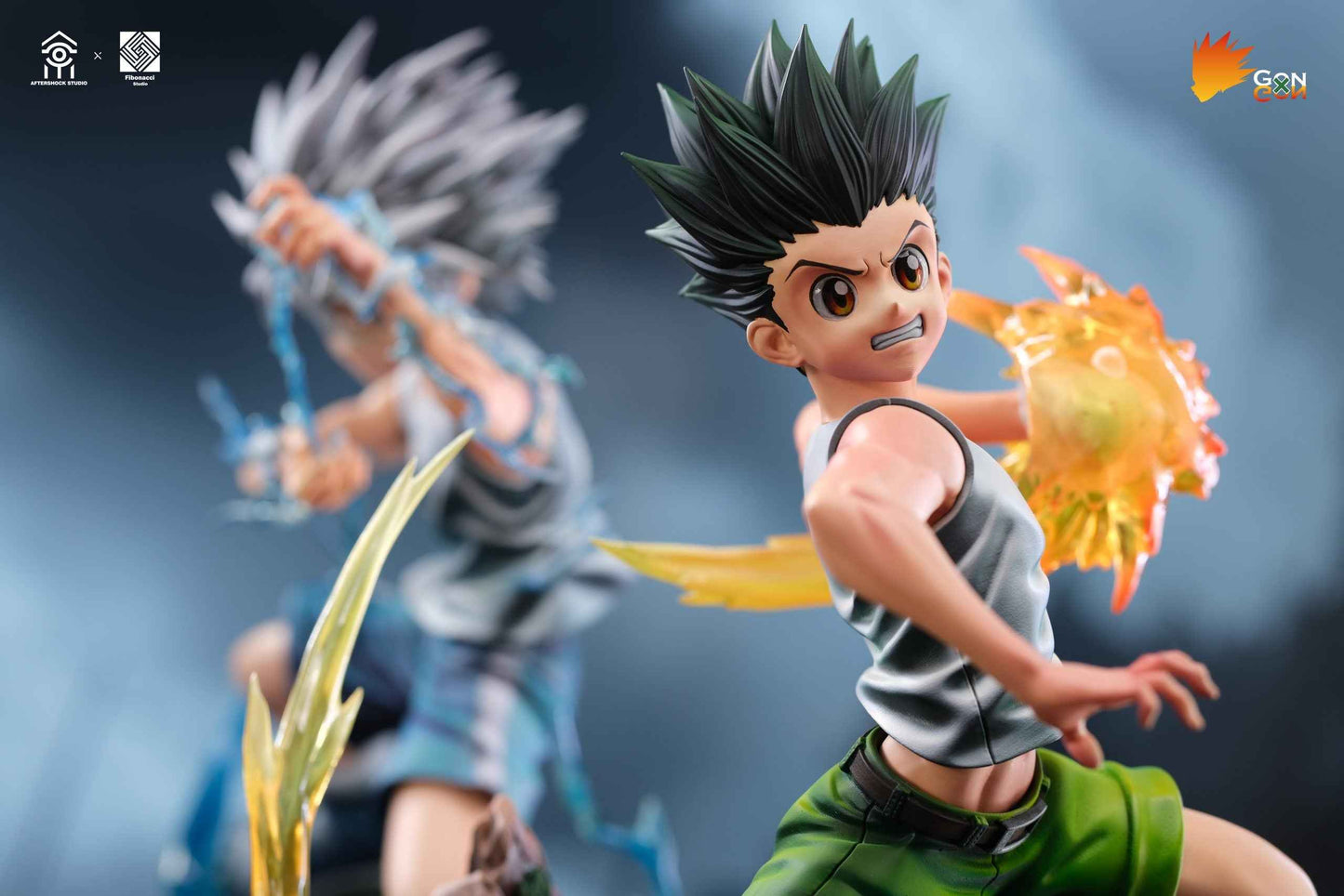 Hunter x Hunter Aftershock Studio & Fibonacci Studio Killua Zoldyck & Gon Freecss Resin Statues