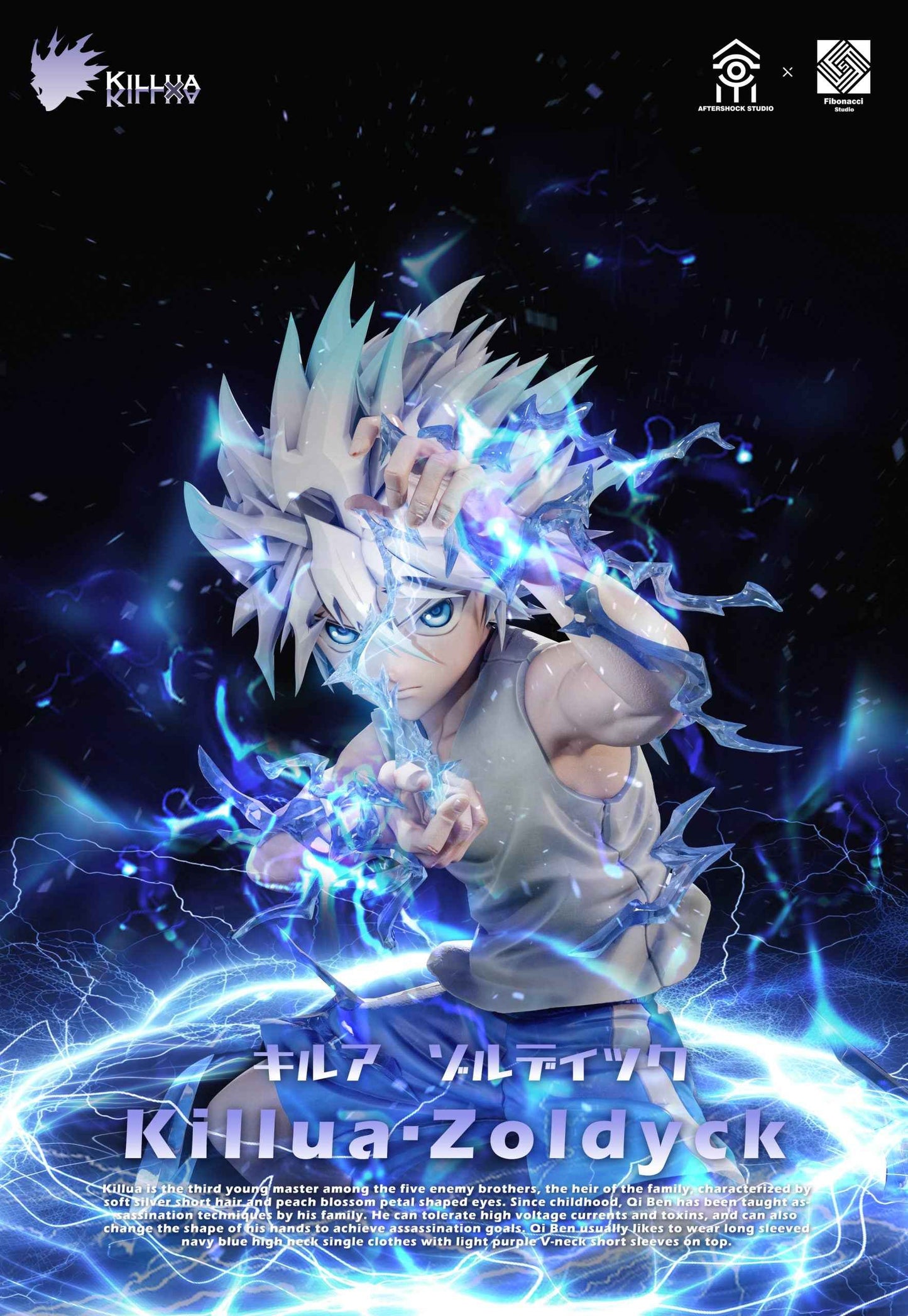 Hunter x Hunter Aftershock Studio & Fibonacci Studio Killua Zoldyck & Gon Freecss Resin Statues