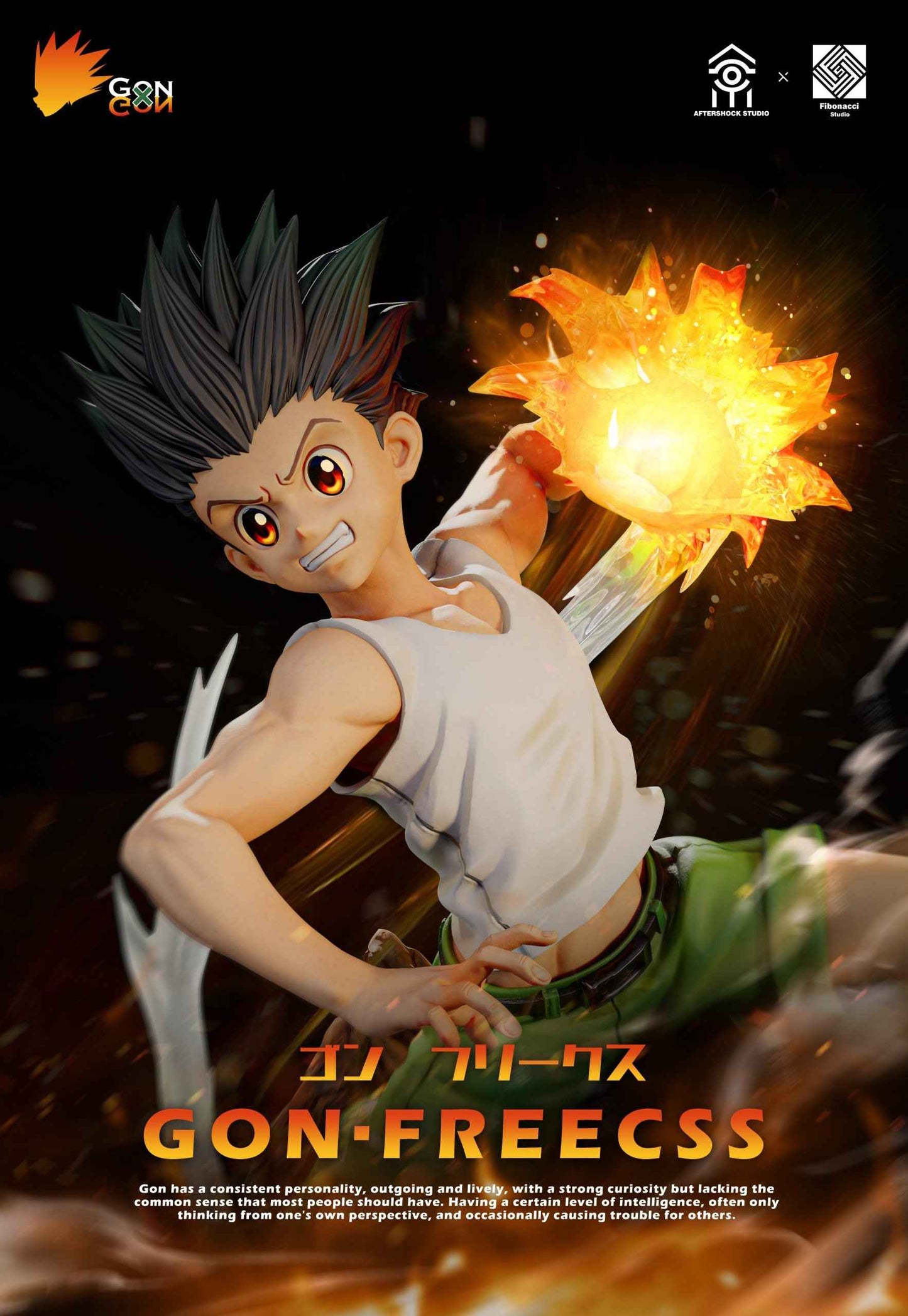 Hunter x Hunter Aftershock Studio & Fibonacci Studio Killua Zoldyck & Gon Freecss Resin Statues