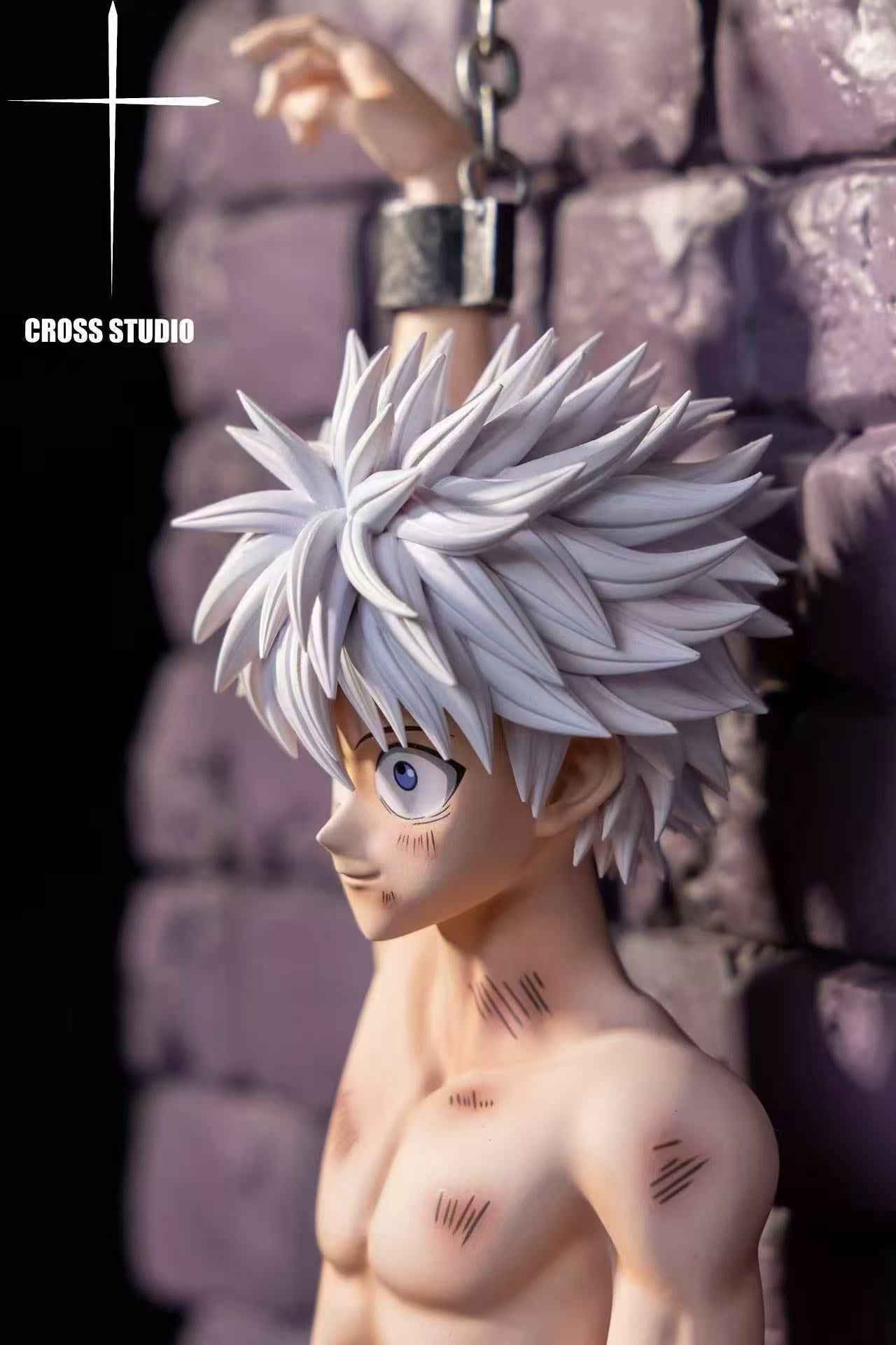 Hunter x Hunter Cross Studio chained Killua Zoldyck Resin Statue