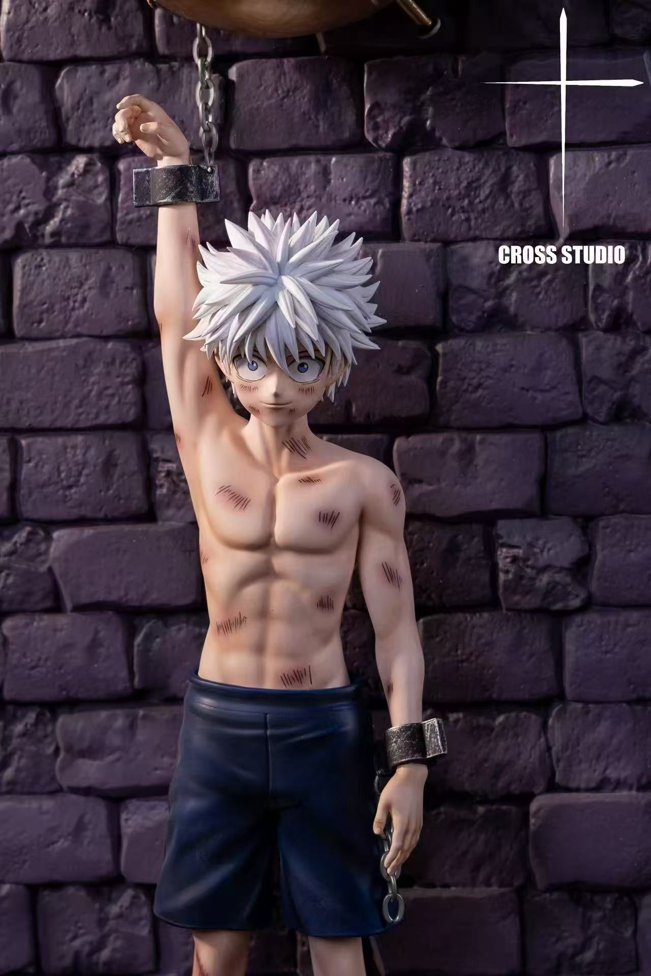 Hunter x Hunter Cross Studio chained Killua Zoldyck Resin Statue