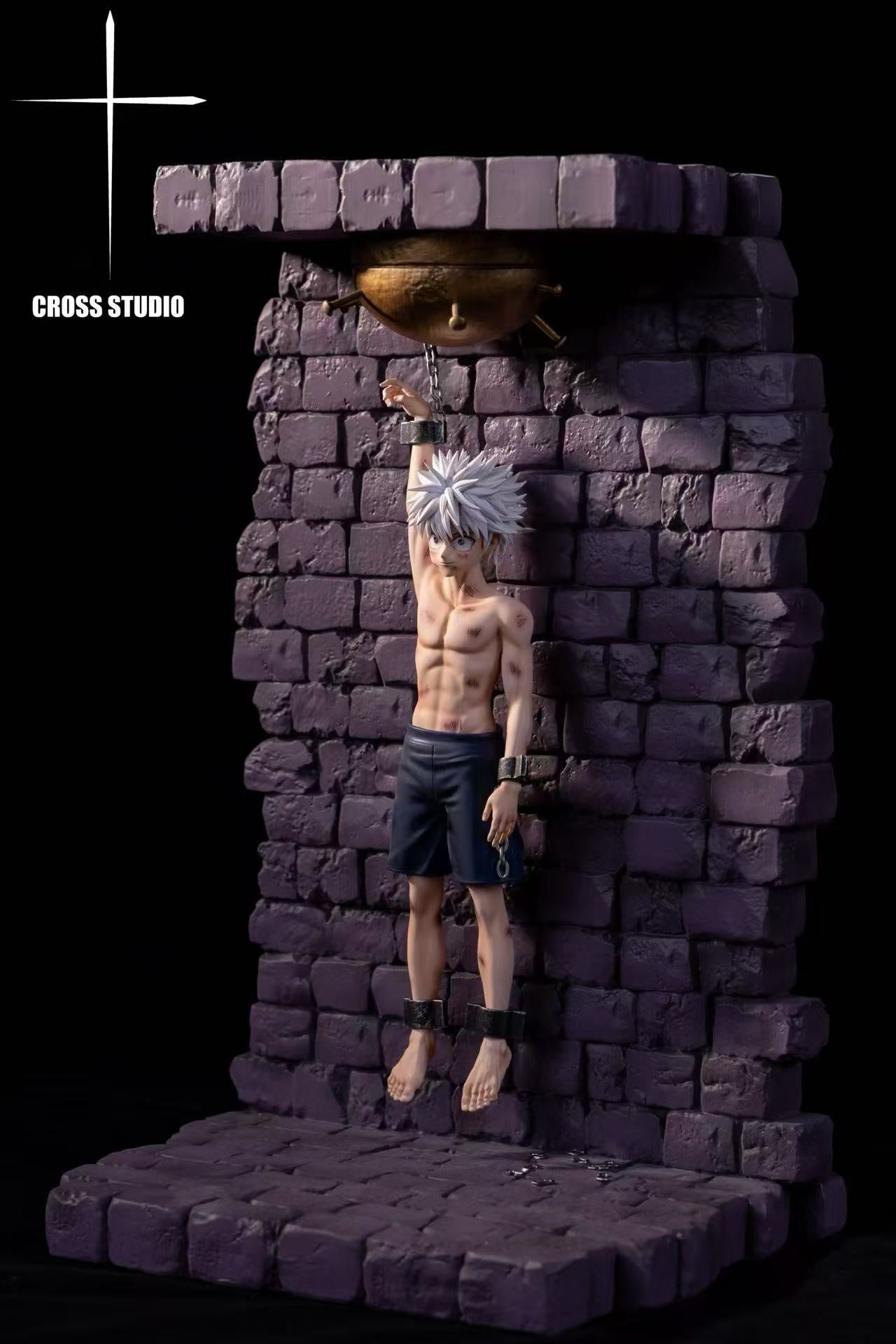 Hunter x Hunter Cross Studio chained Killua Zoldyck Resin Statue