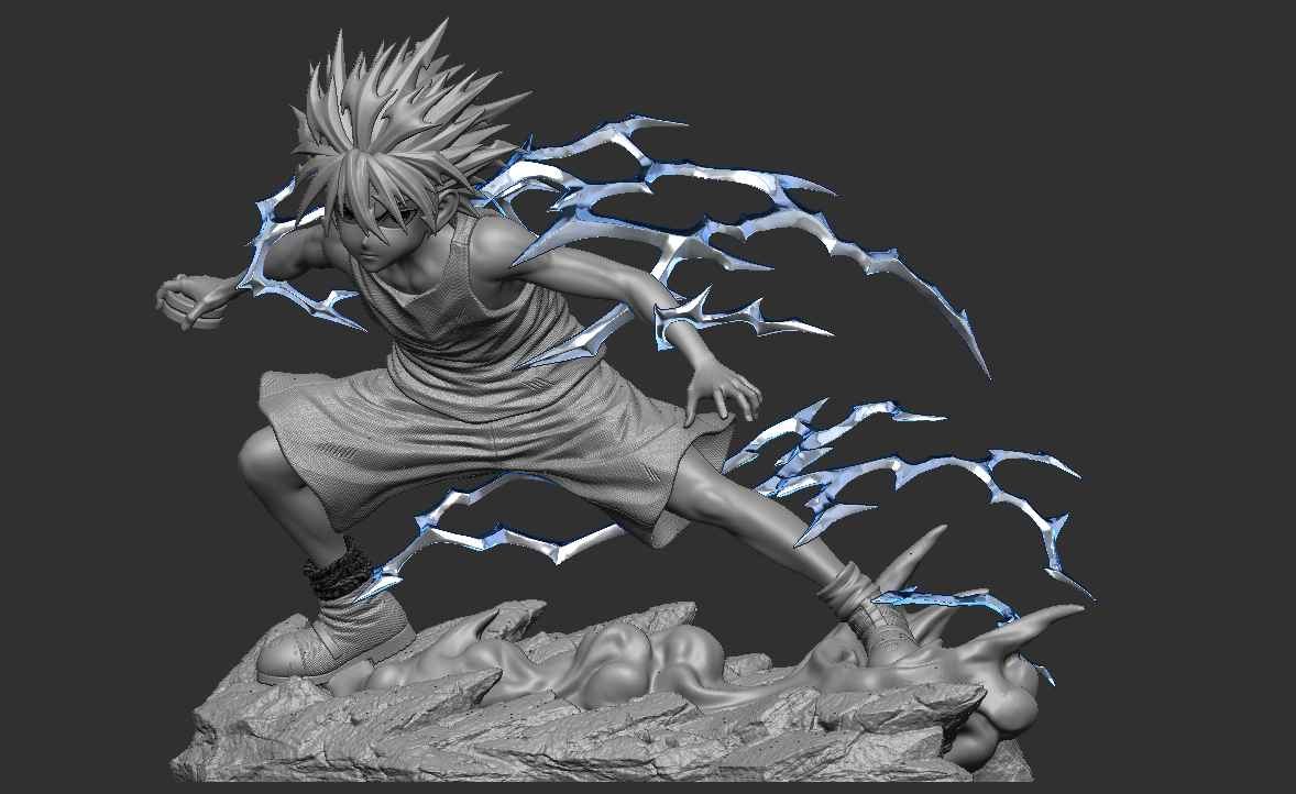 Hunter x Hunter ~ KG Studio ~ Killua Zoldyck ~ Resin Statue - Santoryu Resins Collectors