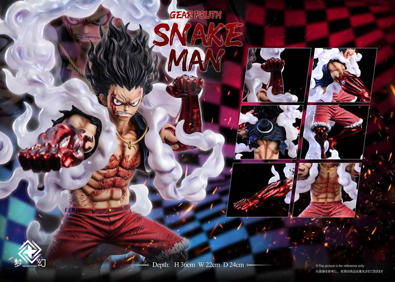 One Piece ~ Dream Studio ~ Monkey D. Luffy Gear 4th Snakeman ~ Resin Statue