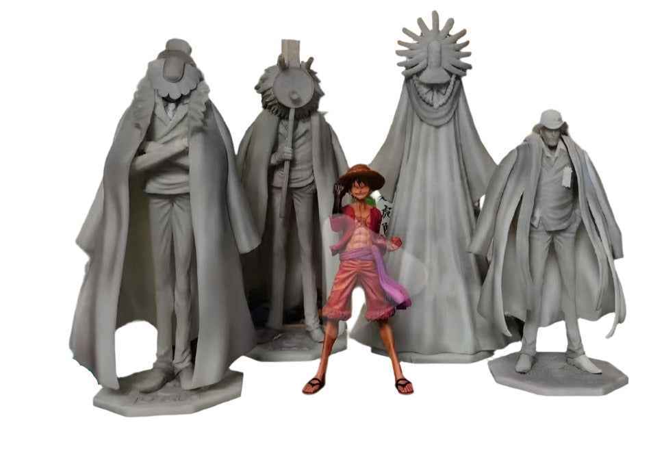 One Piece Long Hu Studio SET Masked CP0 Agents Joseph, Gismonda, Maha & Guernika Resin Statues (Copy)