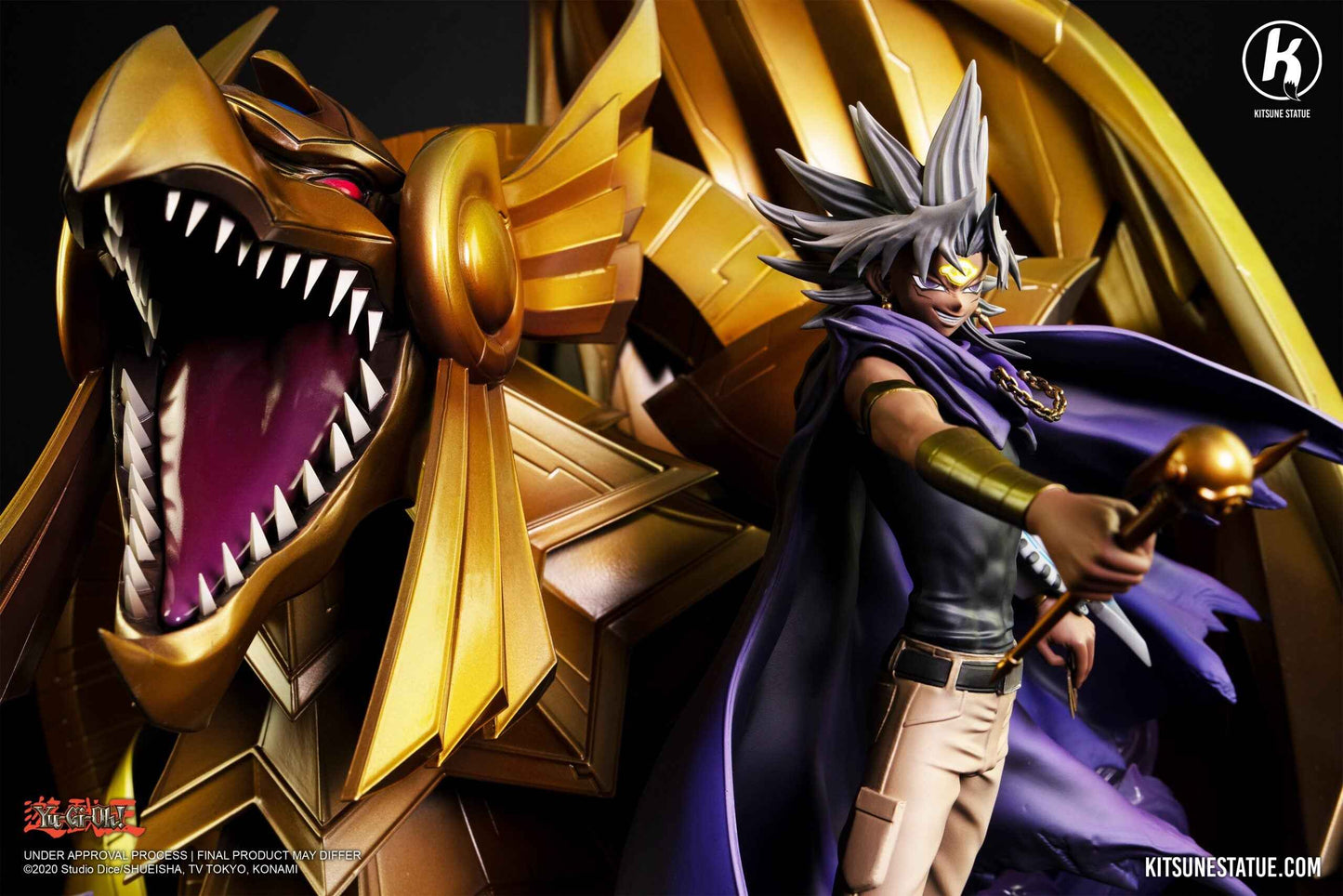 Yu-gi-Oh! ~ Kitsune-Statue Studio ~ Marik Ishtar & The Winged Dragon of Ra ~ Licensed Resin Statue - Santoryu Resins Collectors