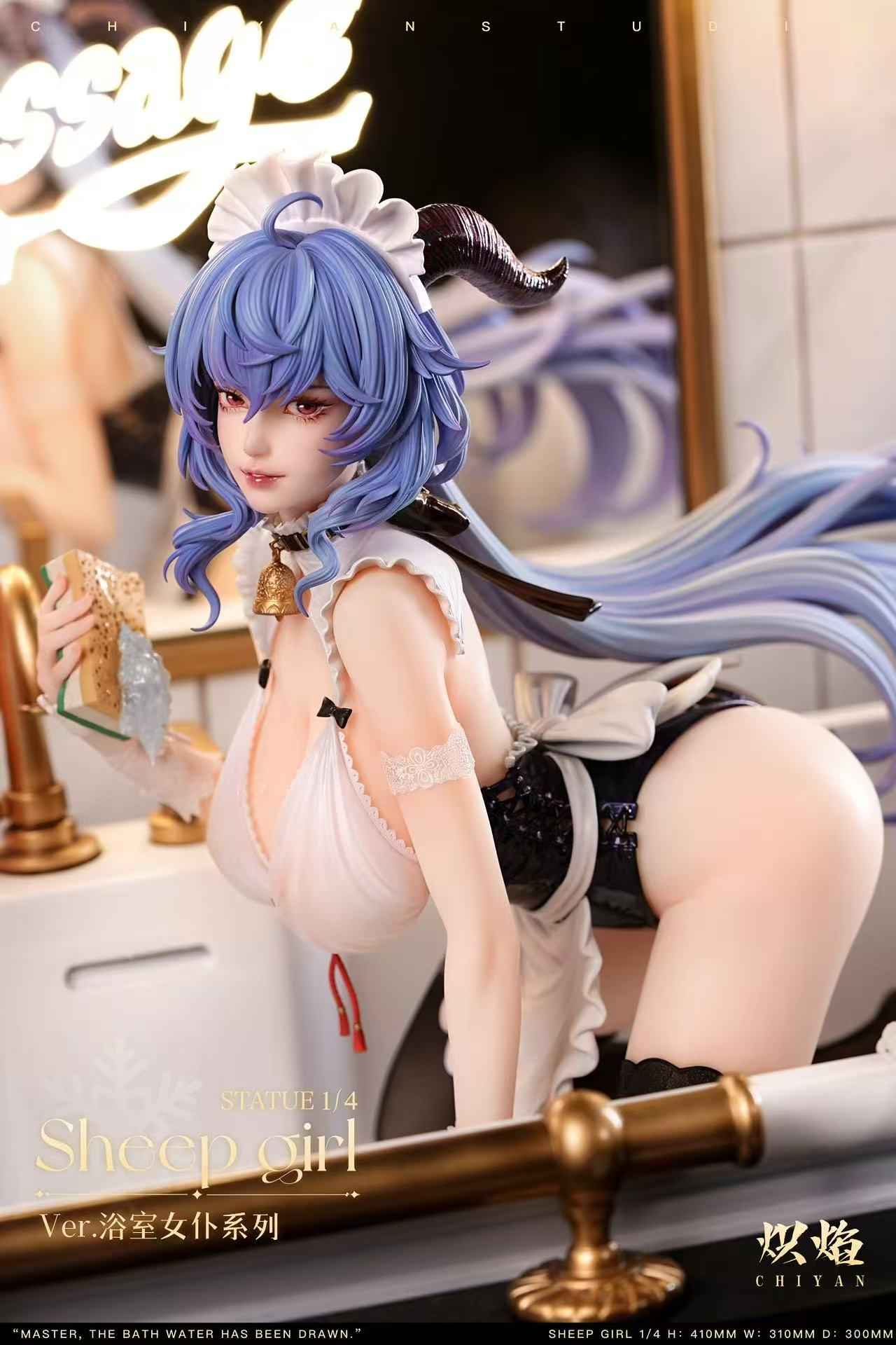Genshin Impact ~ ChiYan Studio ~ Bathroom Maid Yae Miko x Ganyu ~ Resin Statue - Santoryu Resins Collectors