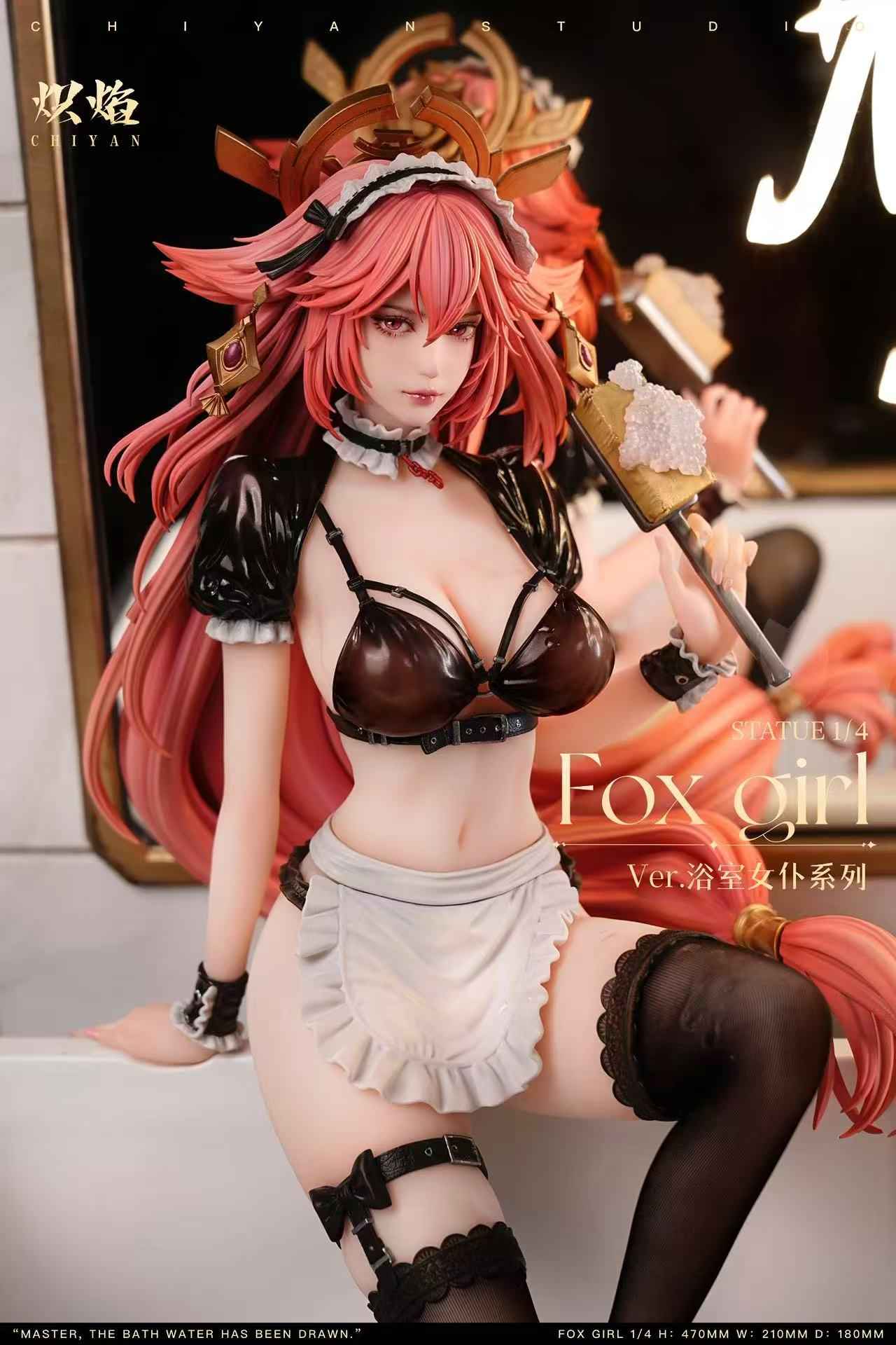 Genshin Impact ~ ChiYan Studio ~ Bathroom Maid Yae Miko x Ganyu ~ Resin Statue - Santoryu Resins Collectors