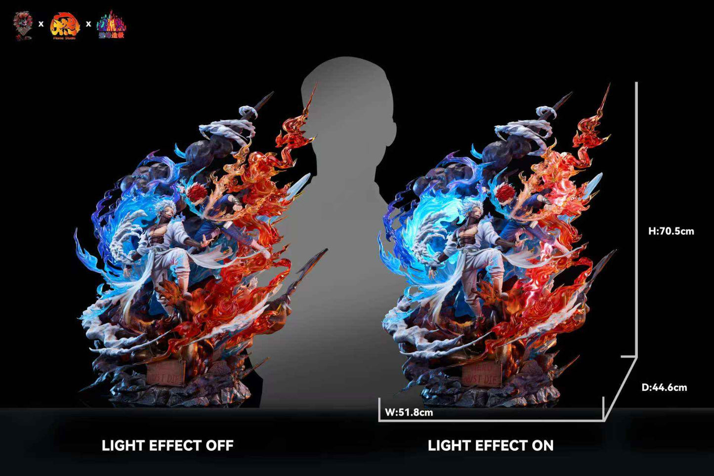 My Hero Academia ~ Weare A Design & Climax studio ~ Dabi vs Todoroki ~ Resin Statue - Santoryu Resins Collectors