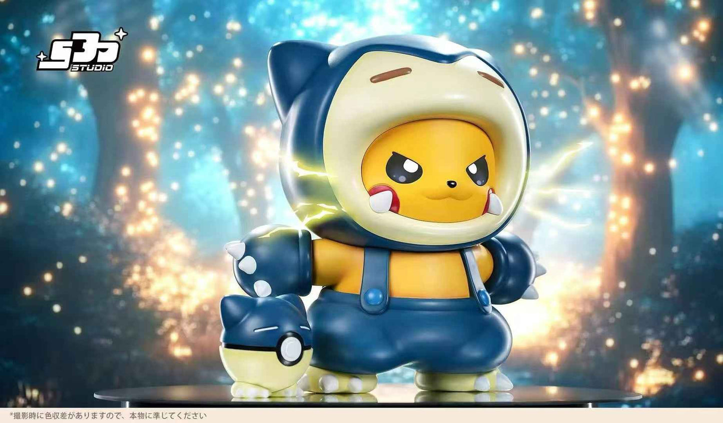 Pokémon ~ SJD Studio ~ Pikachu Snorlax Cosplay ~ Resin Statue - Santoryu Resins Collectors