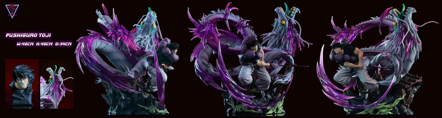 Jujutsu Kaisen ~ ChiTong Studio ~ Dragon Slayer Toji Fushiguro ~ Resin Statue - Santoryu Resins Collectors