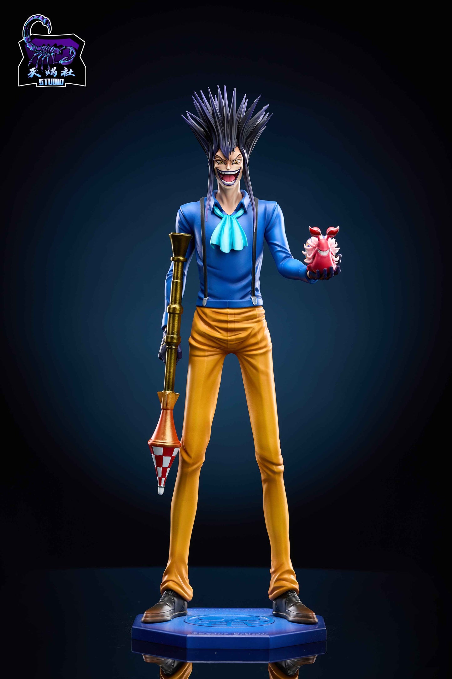 One Piece ~ New Century x Tian Xie She Studio ~ Caesar Clown as Gangster Gastino ~ Resin Statue - Santoryu Resins Collectors
