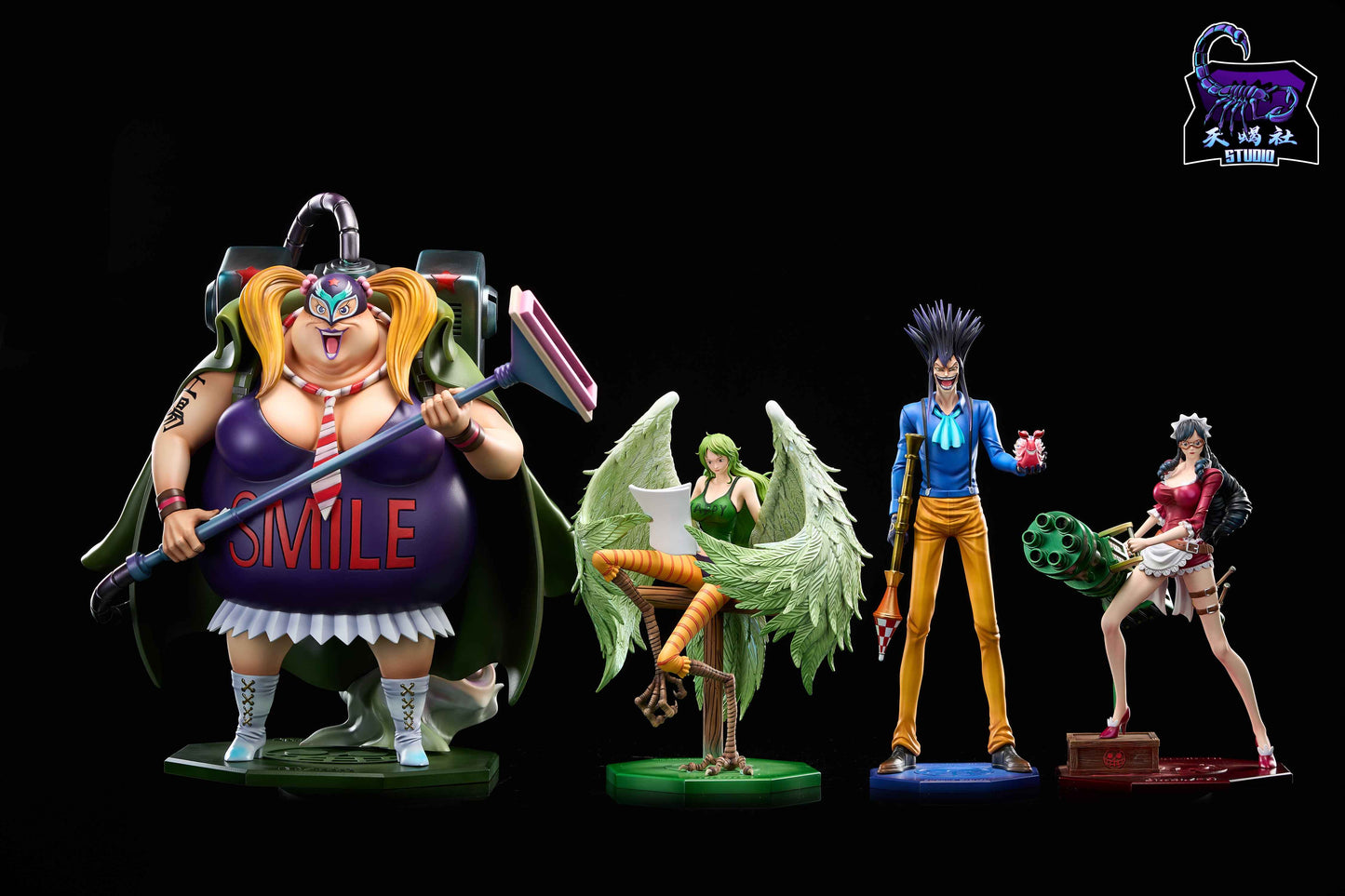 One Piece ~ New Century x Tian Xie She Studio ~ Caesar Clown as Gangster Gastino ~ Resin Statue - Santoryu Resins Collectors