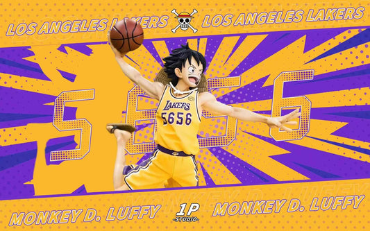 One Piece ~ 1P Studio ~ Los Angeles Lakers Monkey D. Luffy ~ Resin Statue - Santoryu Resins Collectors