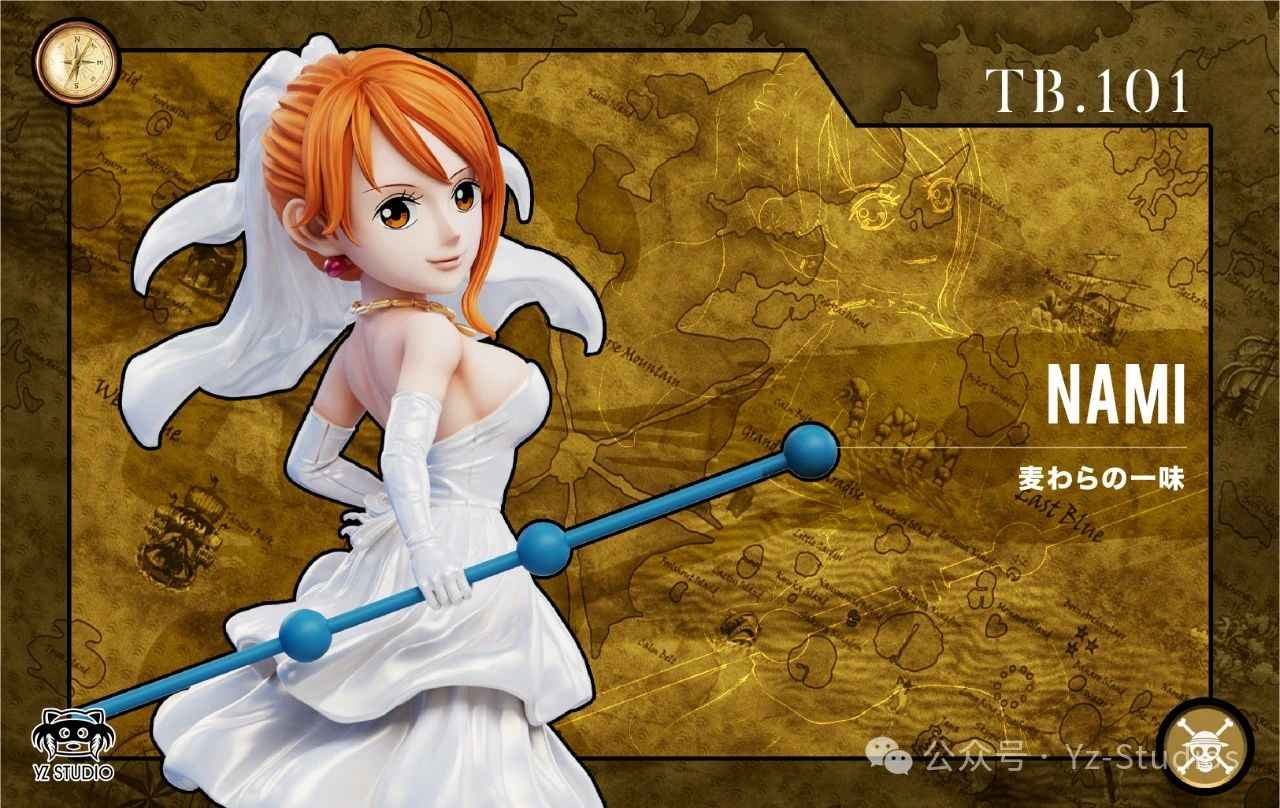 One Piece ~ Yz Studio ~ Nami Wedding Dress WCF Scale ~ Resin Statue - Santoryu Resins Collectors