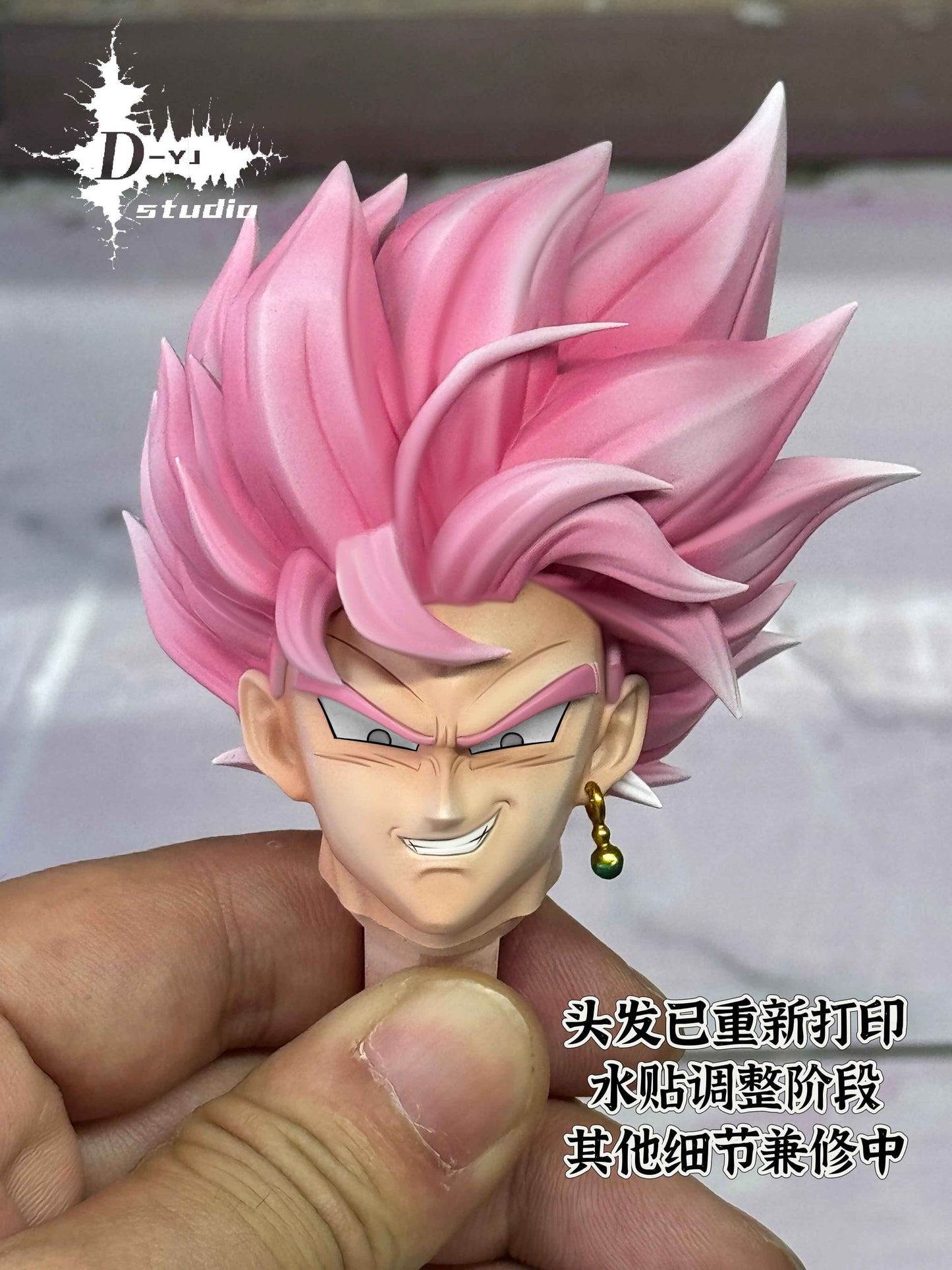 Dragon Ball ~ D-YJ Studio ~ "SSJR" Super Saiyan Rosé Son Goku Black ~ Resin Statue - Santoryu Resins Collectors
