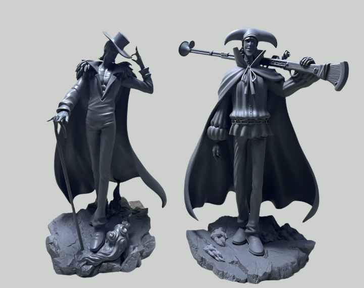 One Piece DX Studio Van Auger & Laffitte Resin Statue - Santoryu Resins Collectors