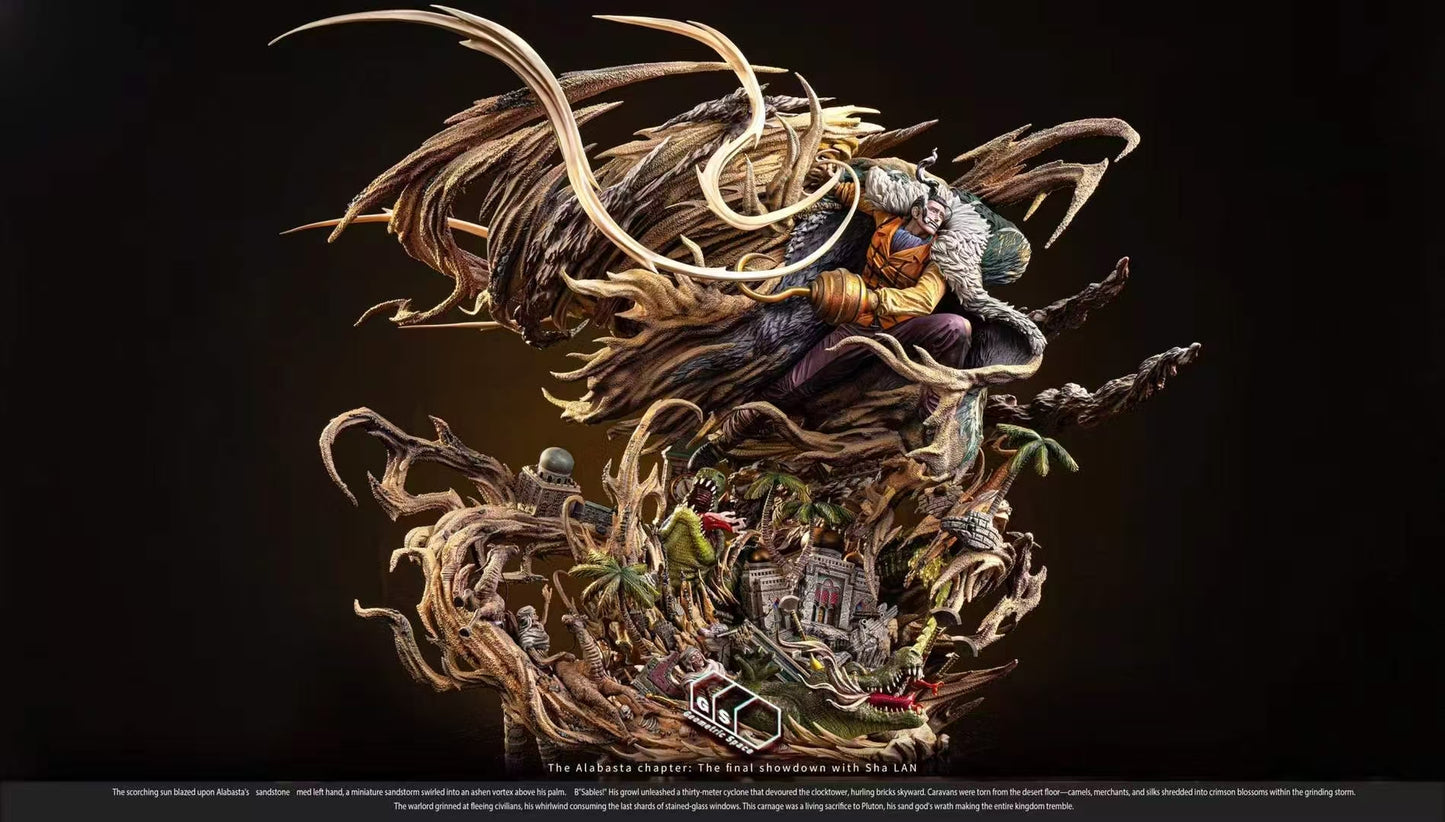 One Piece Geometric Space Studio Sir Crocodile Resin Statue