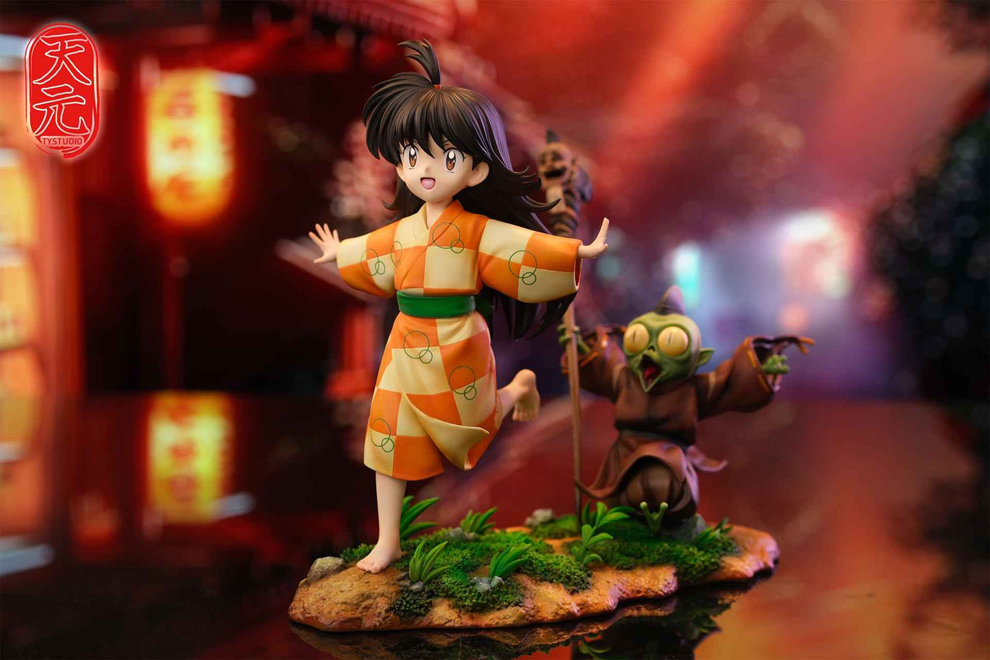 InuYasha ~ TY Studio ~ Rin & Jaken ~ Resin Statue