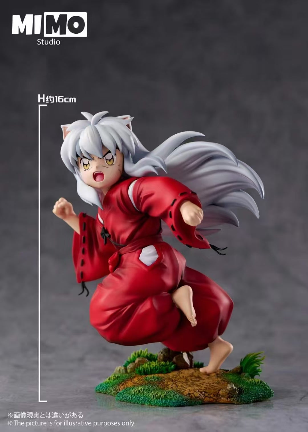 Inuyasha Mimo Studio Running Childhood Little Inuyasha Resin Statue