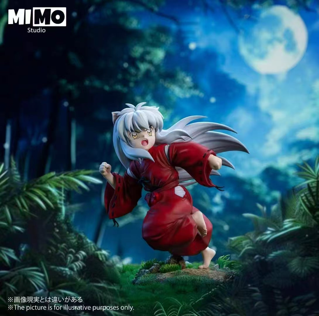 Inuyasha Mimo Studio Running Childhood Little Inuyasha Resin Statue