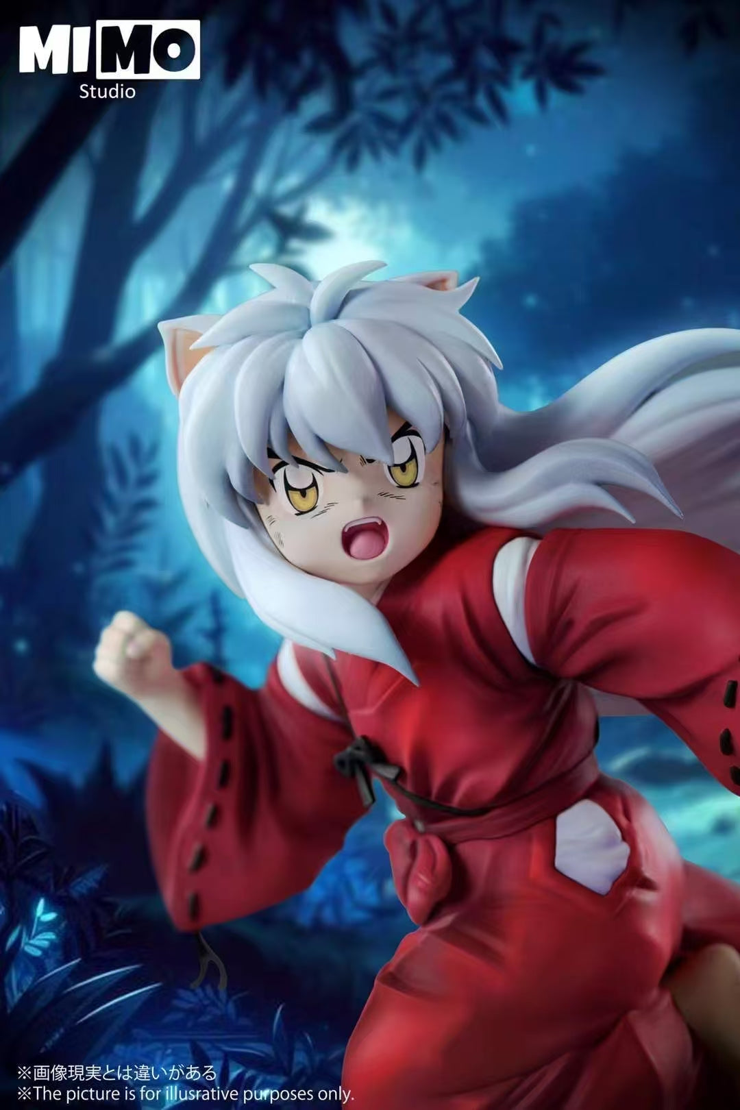 Inuyasha Mimo Studio Running Childhood Little Inuyasha Resin Statue