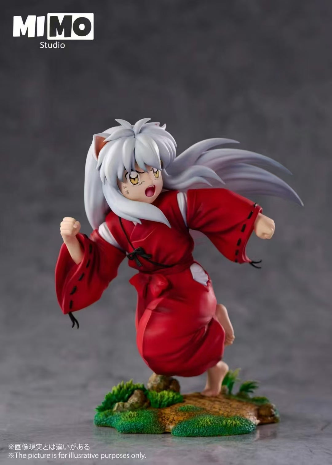 Inuyasha Mimo Studio Running Childhood Little Inuyasha Resin Statue