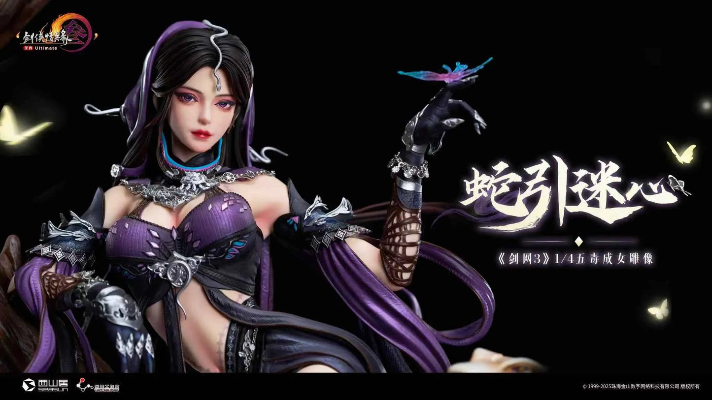 JX Online 3 Light Year Studio Snake-Enticing Mind Five Venoms Female 1/4 Licensed Resin Statue