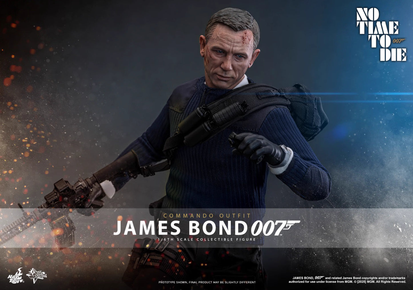 James Bond Hot Toys No Time To Die James Bond (Commando Outfit) MMS804 Licensed Action Figure