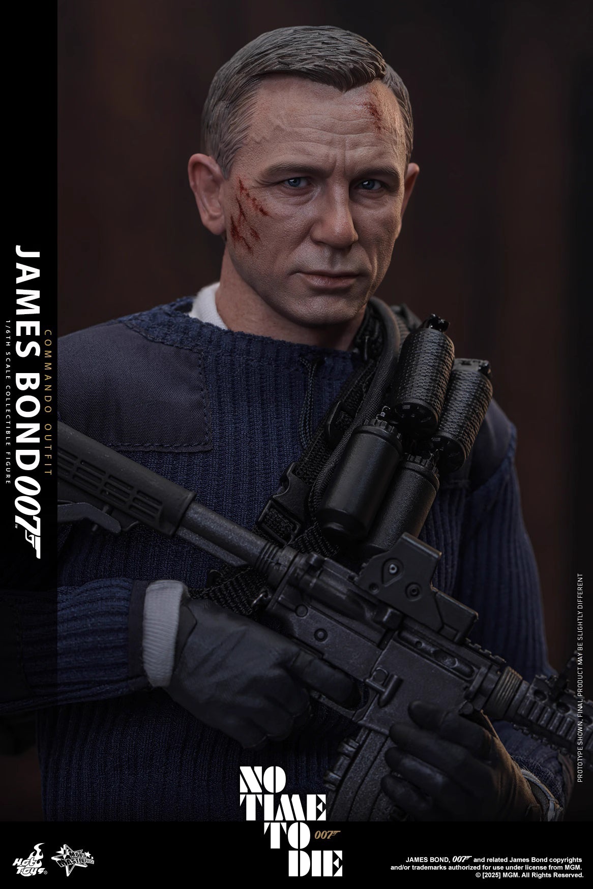 James Bond Hot Toys No Time To Die James Bond (Commando Outfit) MMS804 Licensed Action Figure