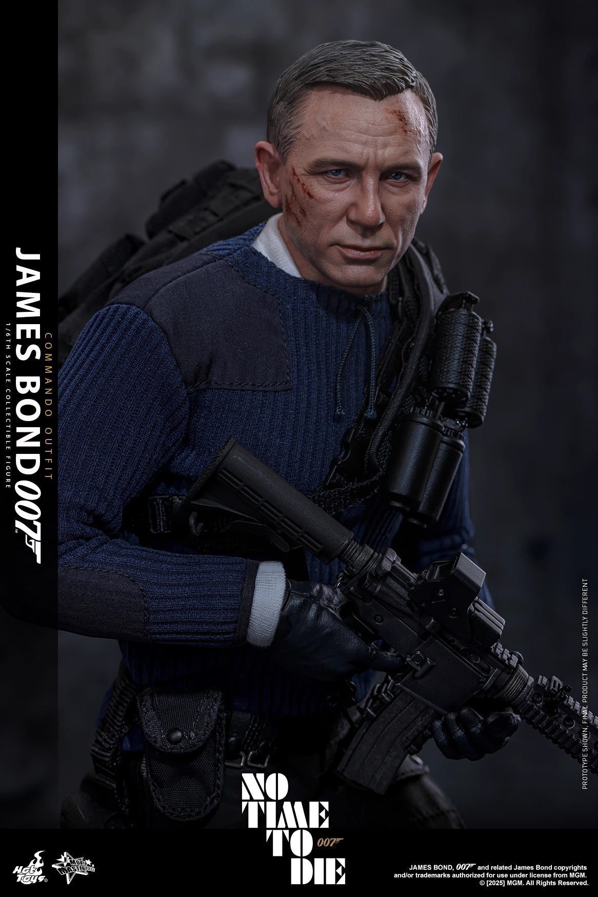 James Bond Hot Toys No Time To Die James Bond (Commando Outfit) MMS804 Licensed Action Figure
