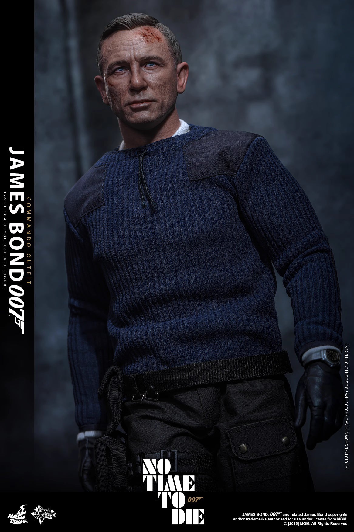 James Bond Hot Toys No Time To Die James Bond (Commando Outfit) MMS804 Licensed Action Figure