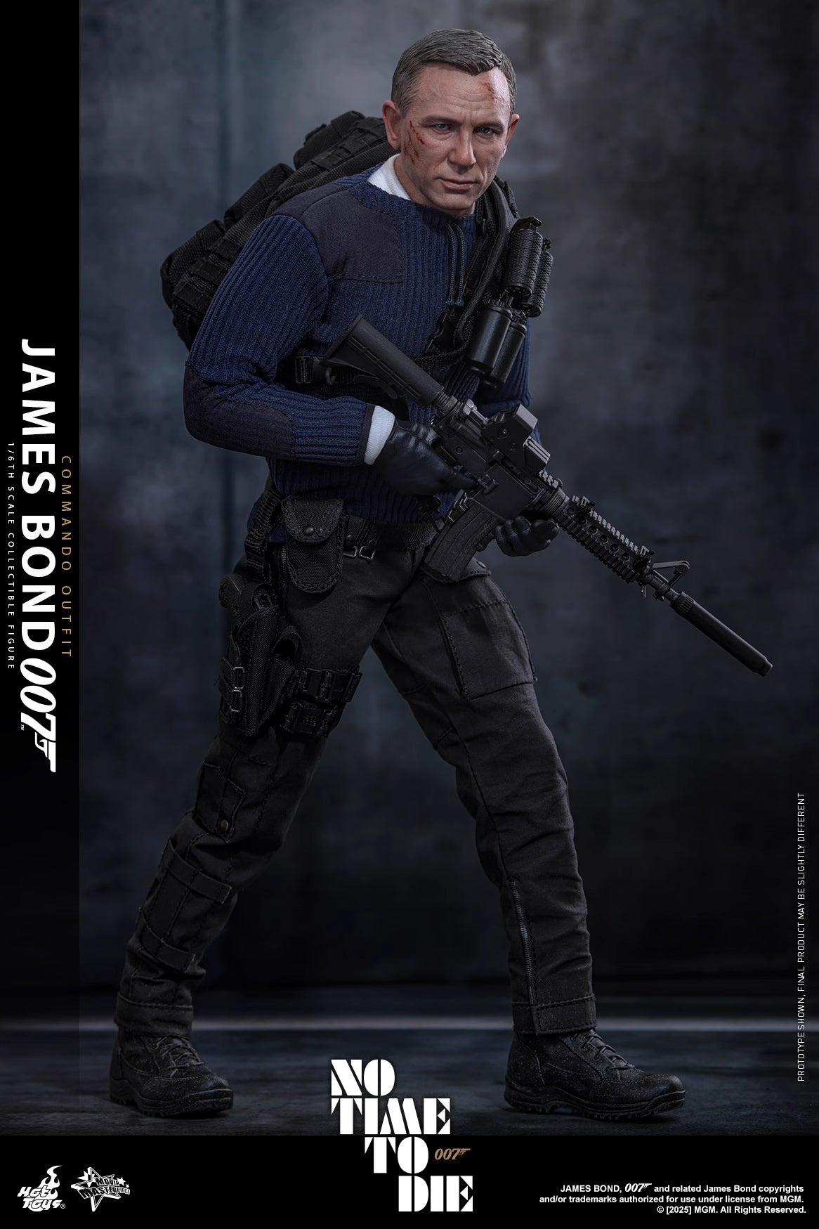 James Bond Hot Toys No Time To Die James Bond (Commando Outfit) MMS804 Licensed Action Figure