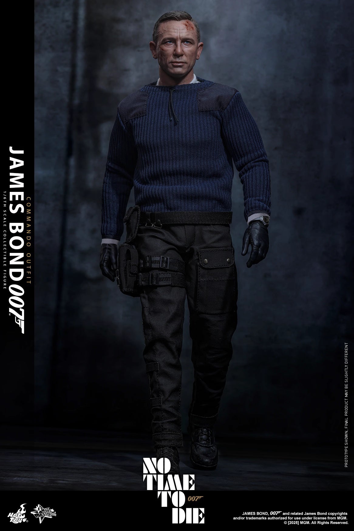 James Bond Hot Toys No Time To Die James Bond (Commando Outfit) MMS804 Licensed Action Figure