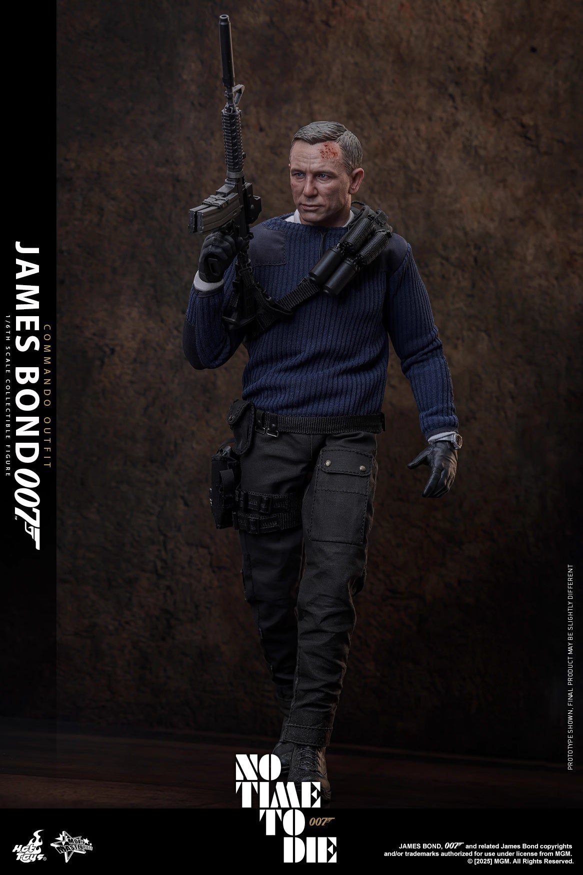 James Bond Hot Toys No Time To Die James Bond (Commando Outfit) MMS804 Licensed Action Figure