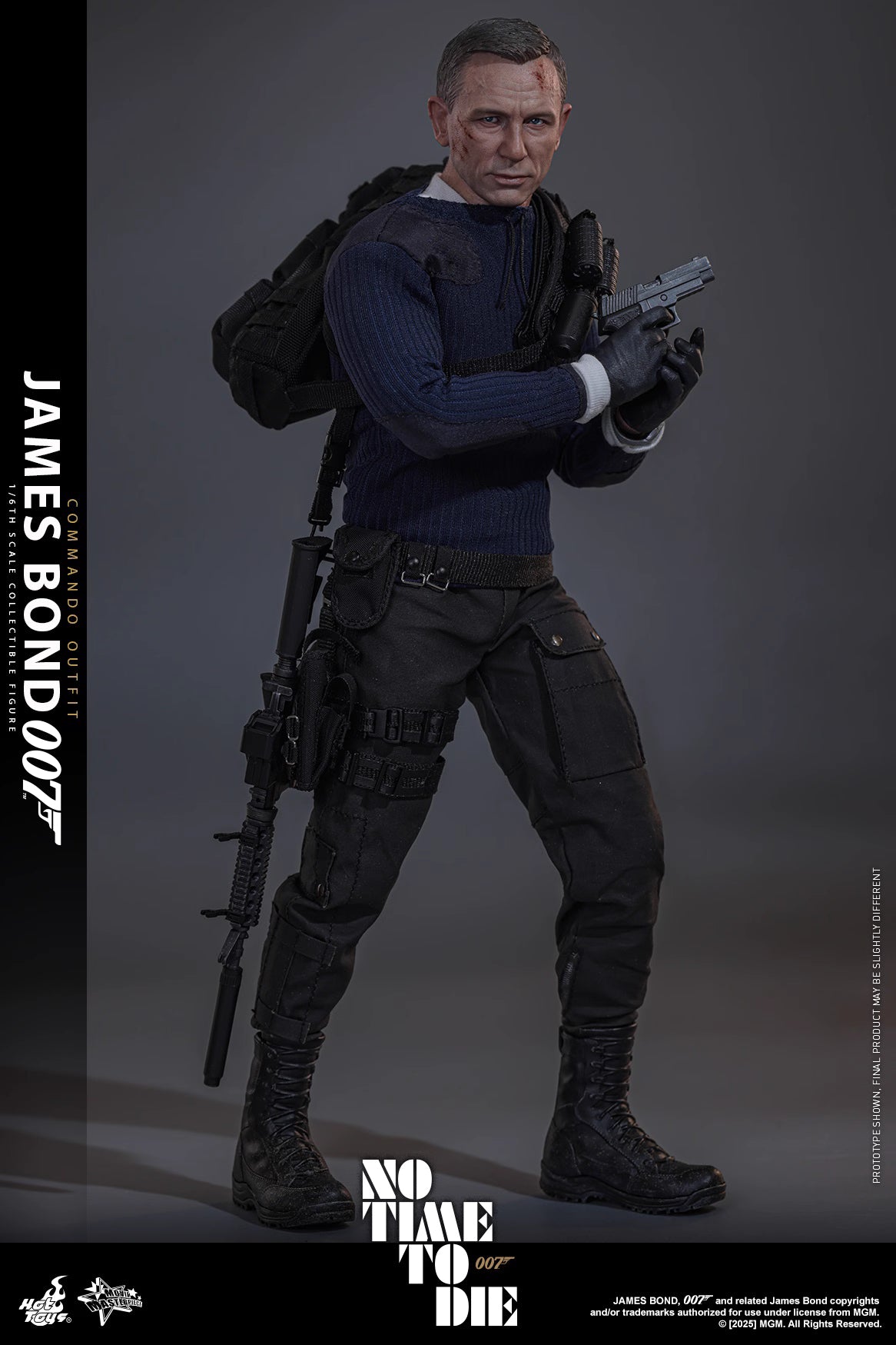 James Bond Hot Toys No Time To Die James Bond (Commando Outfit) MMS804 Licensed Action Figure