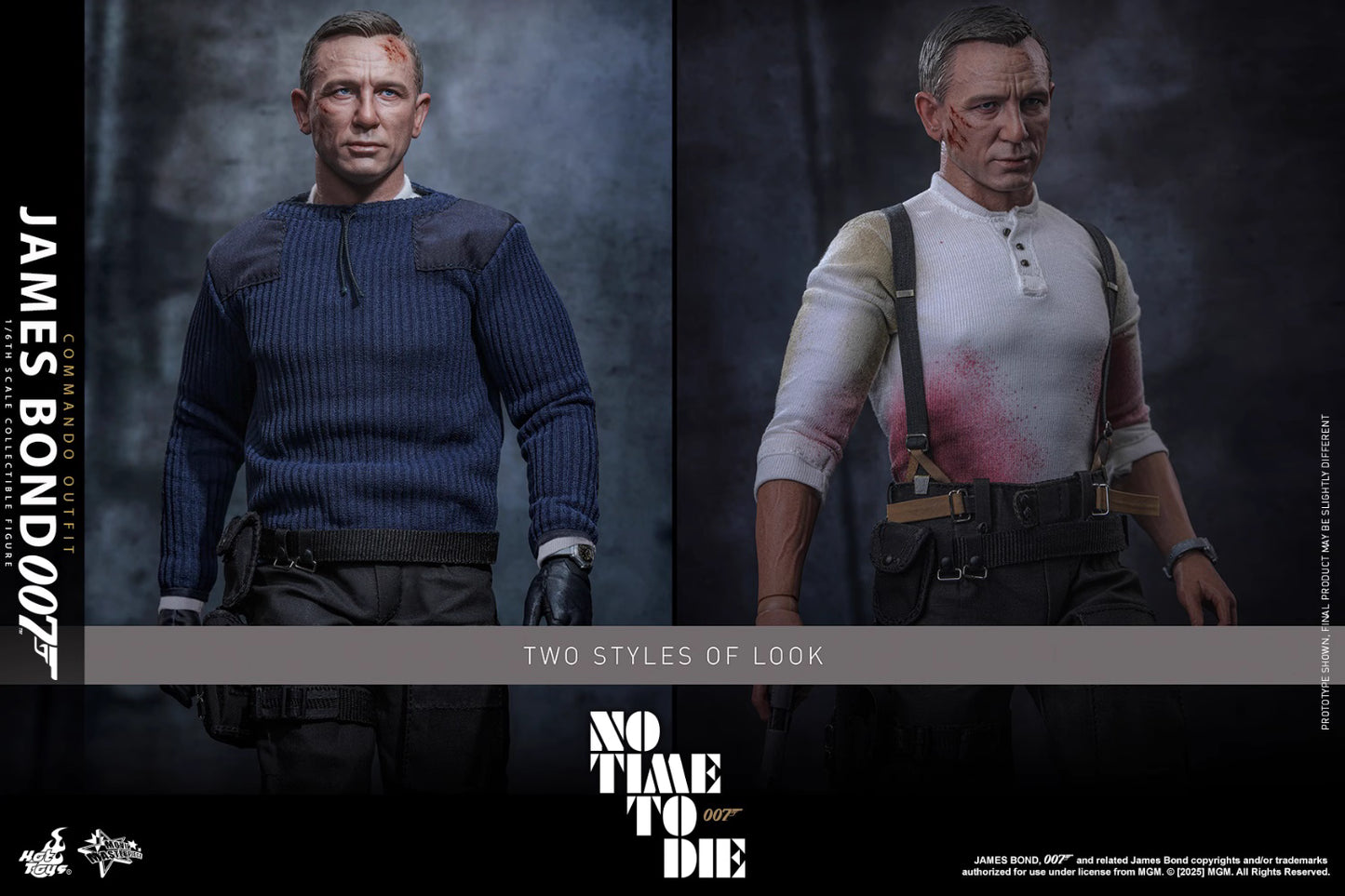 James Bond Hot Toys No Time To Die James Bond (Commando Outfit) MMS804 Licensed Action Figure
