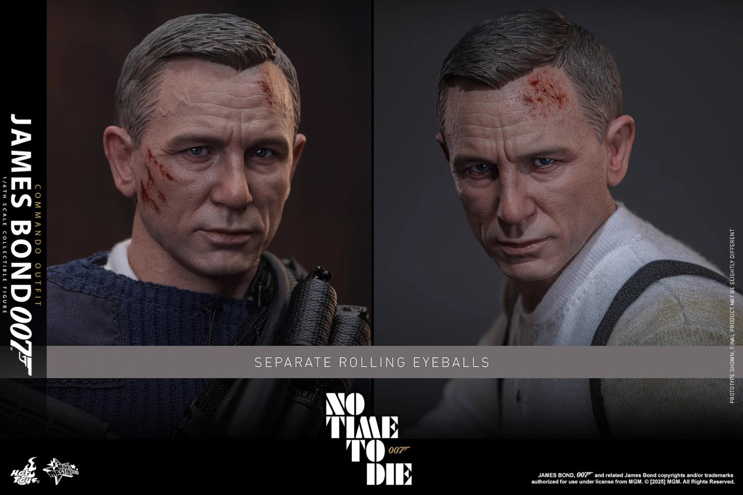 James Bond Hot Toys No Time To Die James Bond (Commando Outfit) MMS804 Licensed Action Figure