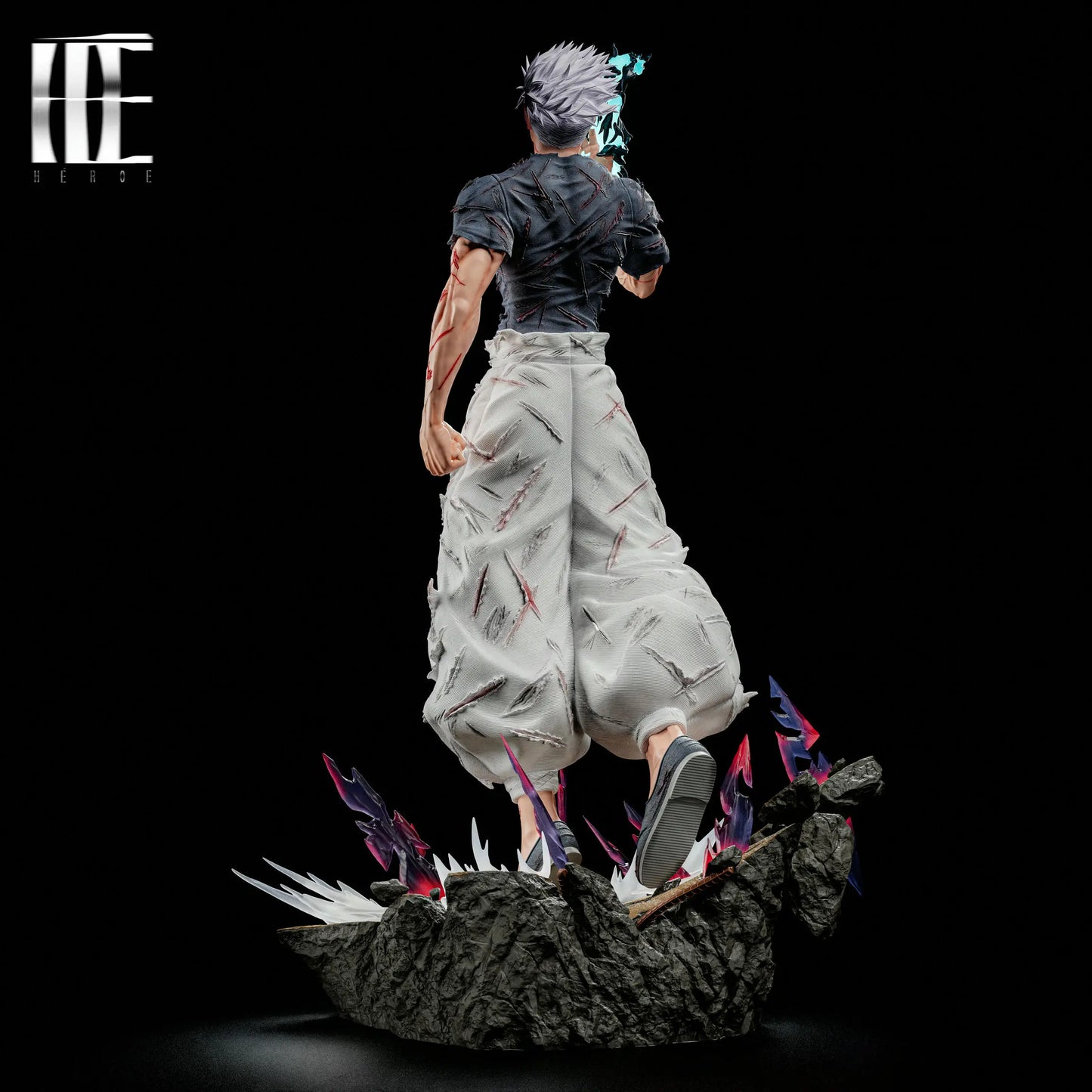 Jujutsu Kaisen Heroe Collectibles Studio attle Damaged Satoru Gojo Resin Statue