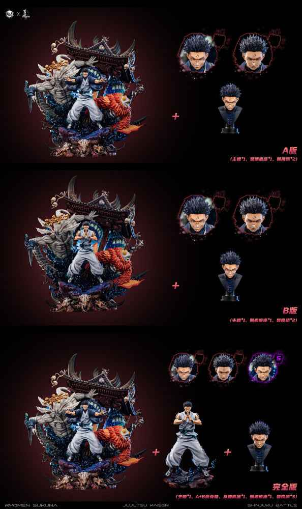 Jujutsu Kaisen Temple Studio & ZanyJoke Studio Itadori Yuji Ryomen Sukuna Resin Statue
