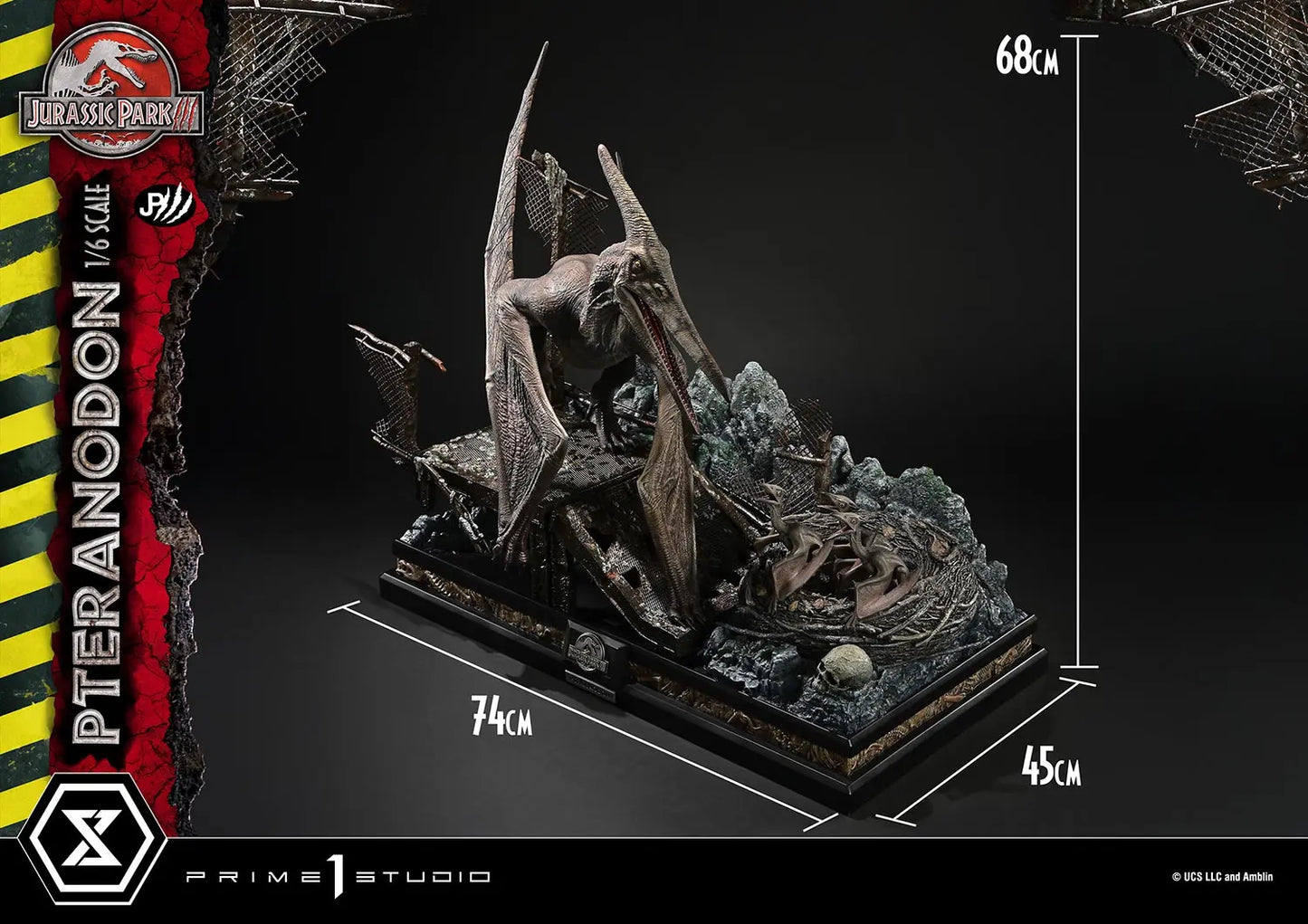 Jurassic Park Prime 1 Studio Legacy Museum Collection Pteranodon 1/6 LMCJWF-02 LMCJWF-02S Licensed Resin Statue
