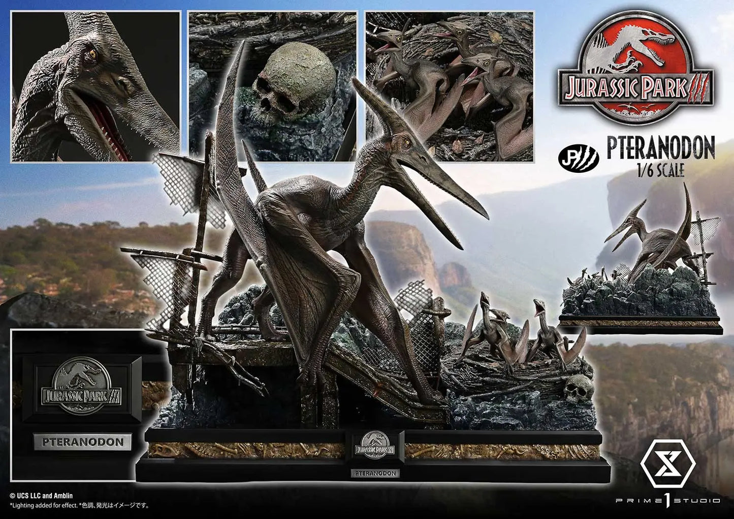 Jurassic Park Prime 1 Studio Legacy Museum Collection Pteranodon 1/6 LMCJWF-02 LMCJWF-02S Licensed Resin Statue