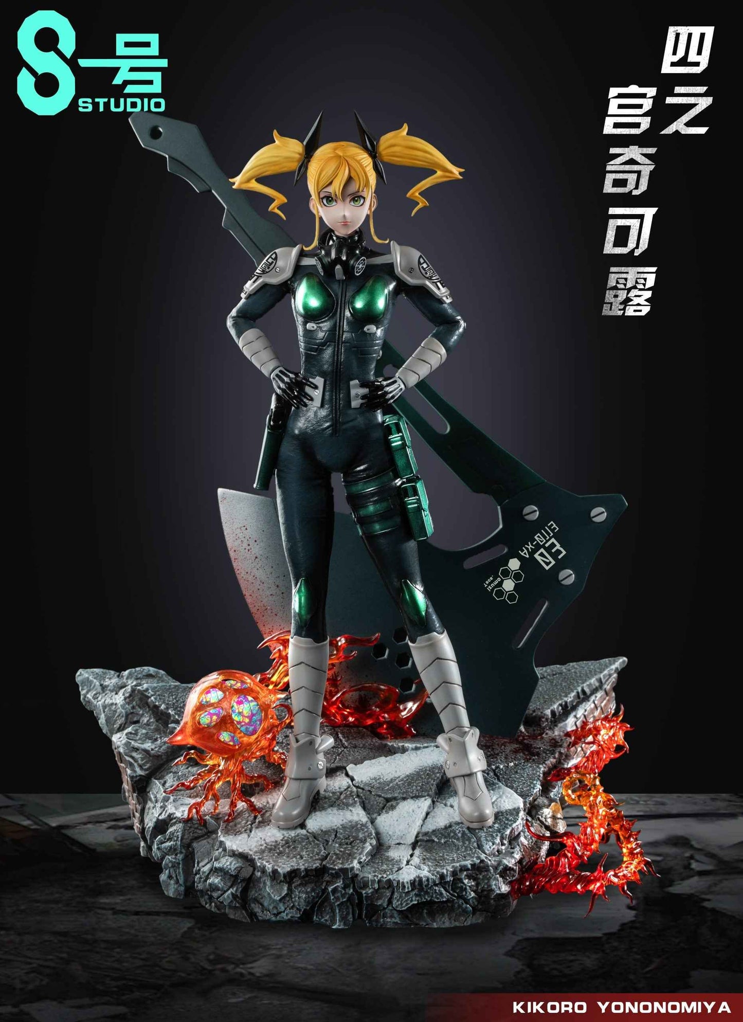 Kaiju No. 8 ~ No. 8 Studio ~ Kikoru Shinomiya ~ Resin Statue - Santoryu Resins Collectors