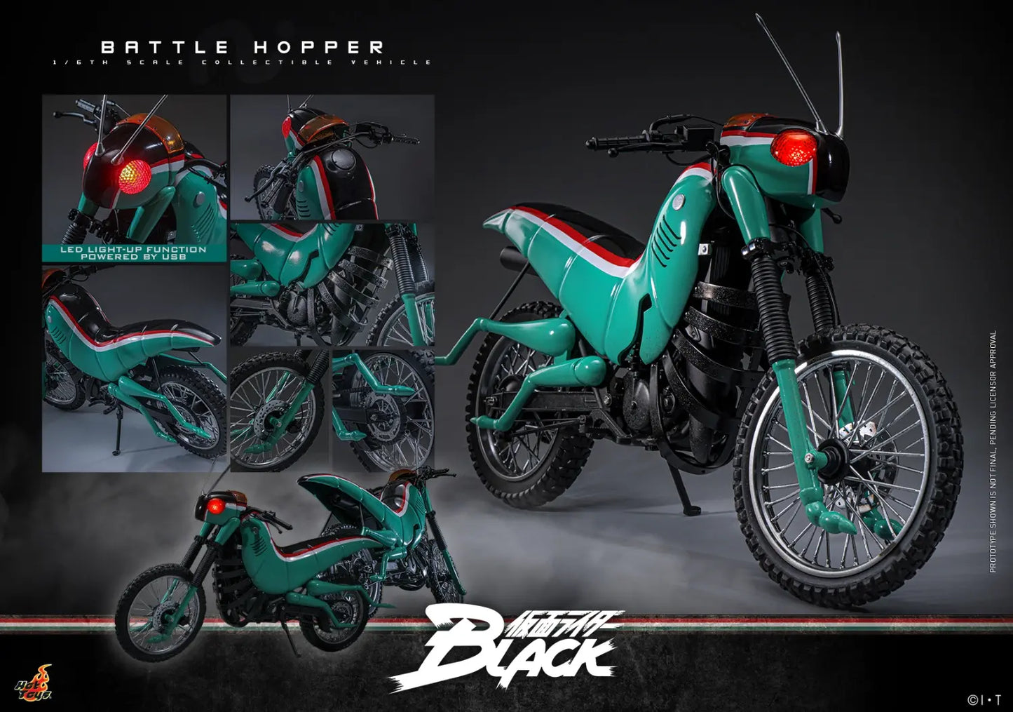 Kamen Rider Hot Toys Kamen Rider Battle Hopper TMS161 Licensed Action Figure